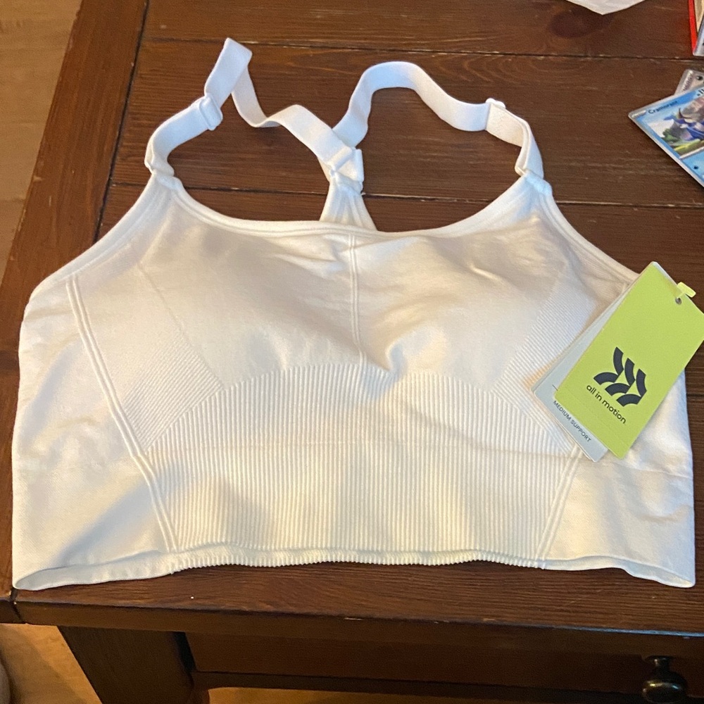 Bra seamless cami midline white nwt